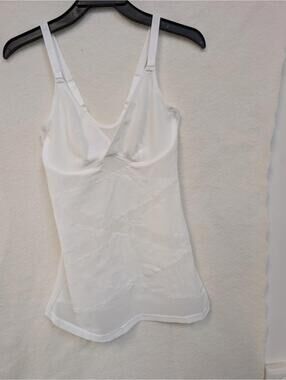 White Stretch Camisole Tank Top Size M
